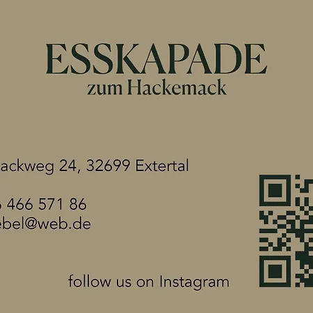 Gaestezimmer Zum Hackemack 3* 埃克斯特塔尔